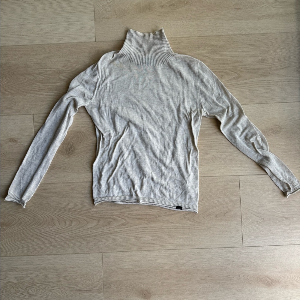 Cozy Gray Turtleneck Sweater Eco Alf